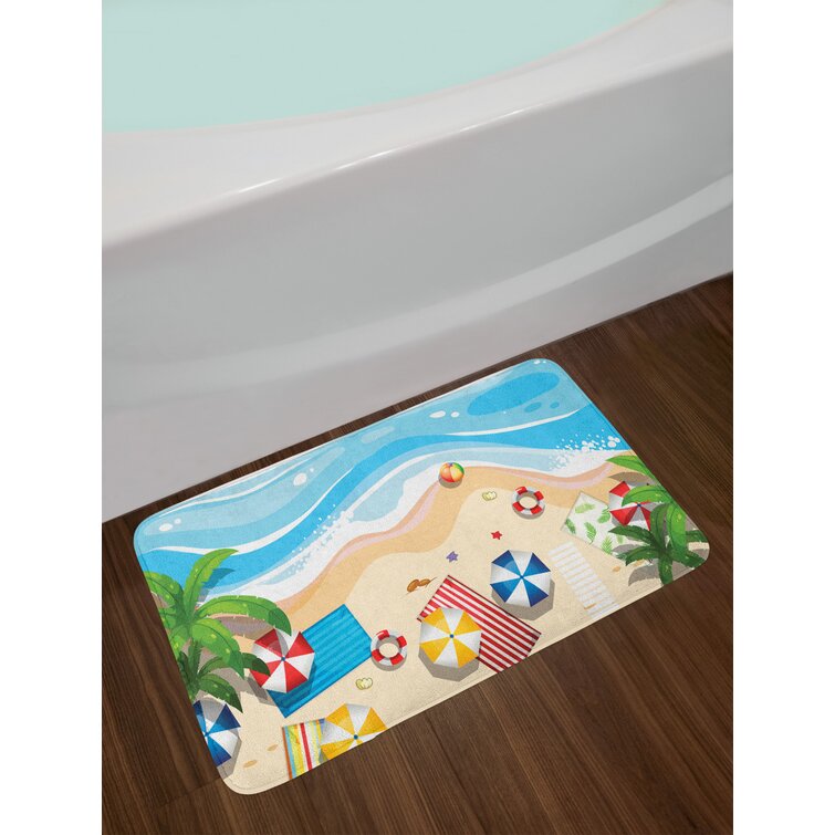 East Urban Home Beach Bath Rug Wayfair   Beach Bath Rug 